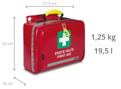 PAX® Erste-Hilfe Tasche XL, ROT, 19,5 Liter